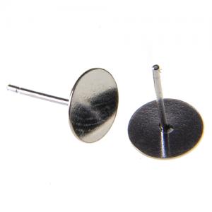 Post earring with 8mm disk